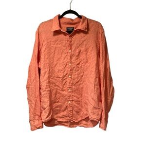 Abercrombie & Fitch Coral Linen Shirt